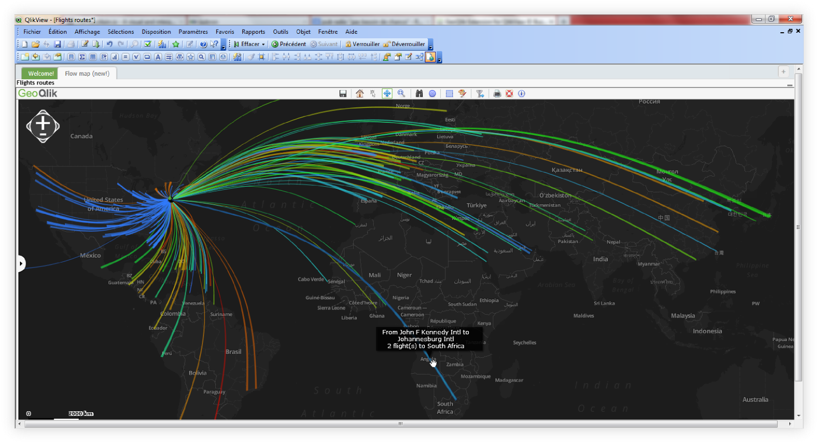 GeoQlik Flowmap