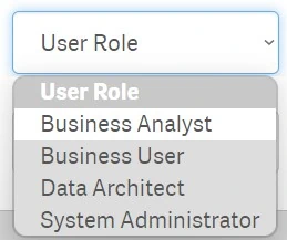 Qlik Continuous Classroom Roles: Business Analyst, Business User, Data Architect, System Administrator.