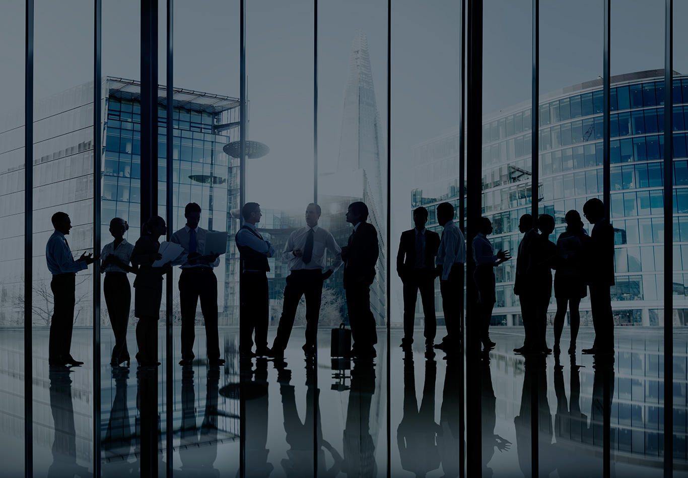 Consultants Standing Viewing London's The Shard