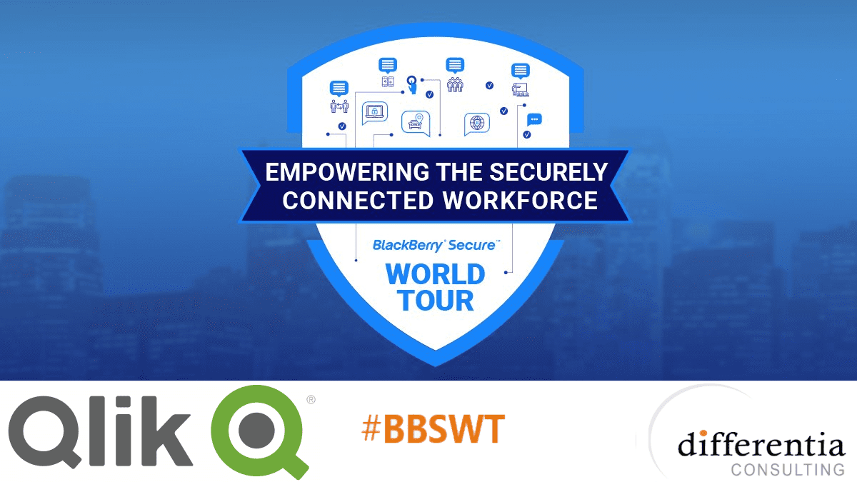 #BBSWT - BlackBerry Secure World Tour UK, Old Trafford Manchester, 10th May 2018 - Differentia Consulting - Qlik